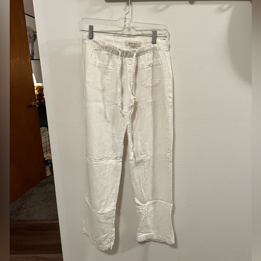 White Beach Flowy Pant
